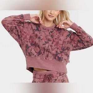 JoyLab‎ Women's French Terry Acid Wash
Crewneck Pullover XL